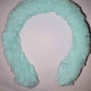 Fluffy Mint Green Kids Headband